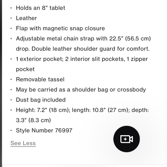 Perfect condition! Tory Burch magnolia 🌸 colored flemming bag - Picture 8 of 8